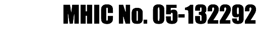 MHIC No. 05-132292 